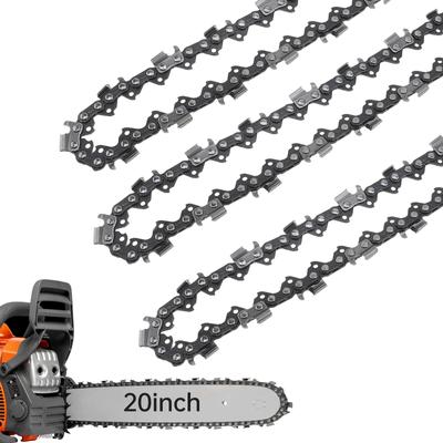 18 / 20 Inch Chainsaw Chain Carbon Steel Electric Saw Chain Blade Wood Cutting 72 Drive 76 Drive Link Fit for Husqvarna / Dolmar / Jonsered