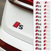 Insignia de Aluminio 3D para Coche Pegatina Decorativa para Maletero Trasero Insignia Trasera Calcomanía Para S S3 S4 S5 S6 S7 S8 A6 C5 C6 C7 A7 A8 Q3 Q5 Q7 TT