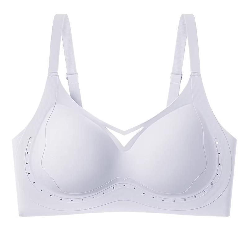 Traceless underwear Women's small breasts gather and show large comfort Soft support Anti-sagging adjustment type pull-up bra cover