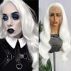 AIMEYA White Lace Wig 13x4 Long Body Wave Lace Front Synthetic Hair Wigs for Women Natural Hairline Daily Wear Cosplay Party
