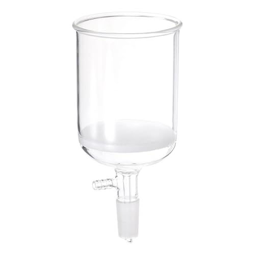 

PATIKIL Buehner Funnel, 500ml, Borosilicate Glass with Fine Filter (G1), 24/40 Standard Taper, Internal Joint, Clear, 95mm Inner Diameter, 108mm Depth