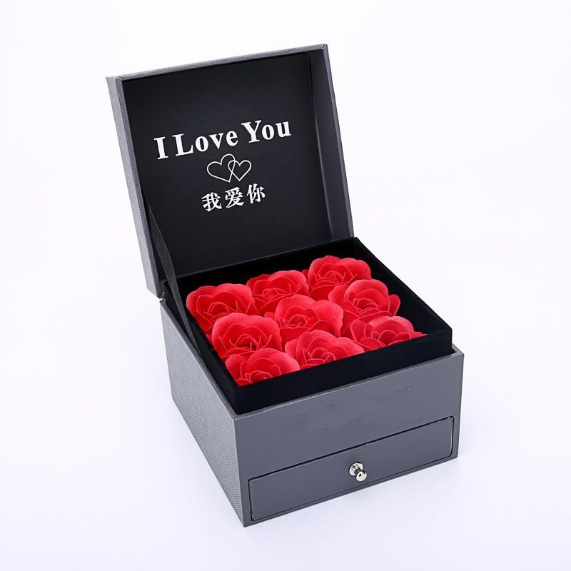 Elegant Brushed PU Jewelry Box Rings Necklaces Bracelets Pendants Vintage Style Storage Organizer