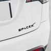 Car Sticker Tesla 1PCS ABS Car Emblem Space X Rear Badge Dceoration Stickers For Tesla Auto Trunk Exterior Styling Modification