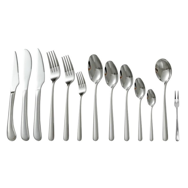 Premium Western Dinnerware Set: Elegant 304 Stainless Steel Knife, Fork & Spoon for Hotel, Restaurant, Wedding, and Home Use.