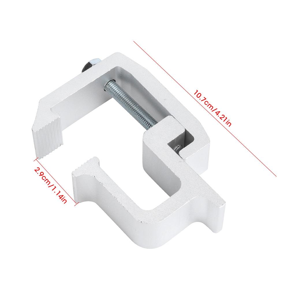 4pcs Set Truck Retaining Clamps Alloy Steel Truck Cap Topper Campers Mounting Clips 2in Throat Depth Accessory