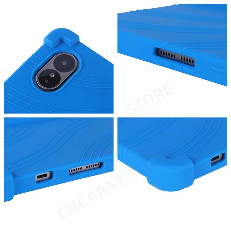 4 Thicken Cornors Silicon Cover with Kickstand For Alldocube iPlay 60 Lite 2024 Case 10.95" Tablet PC Shockproof Protector Funda