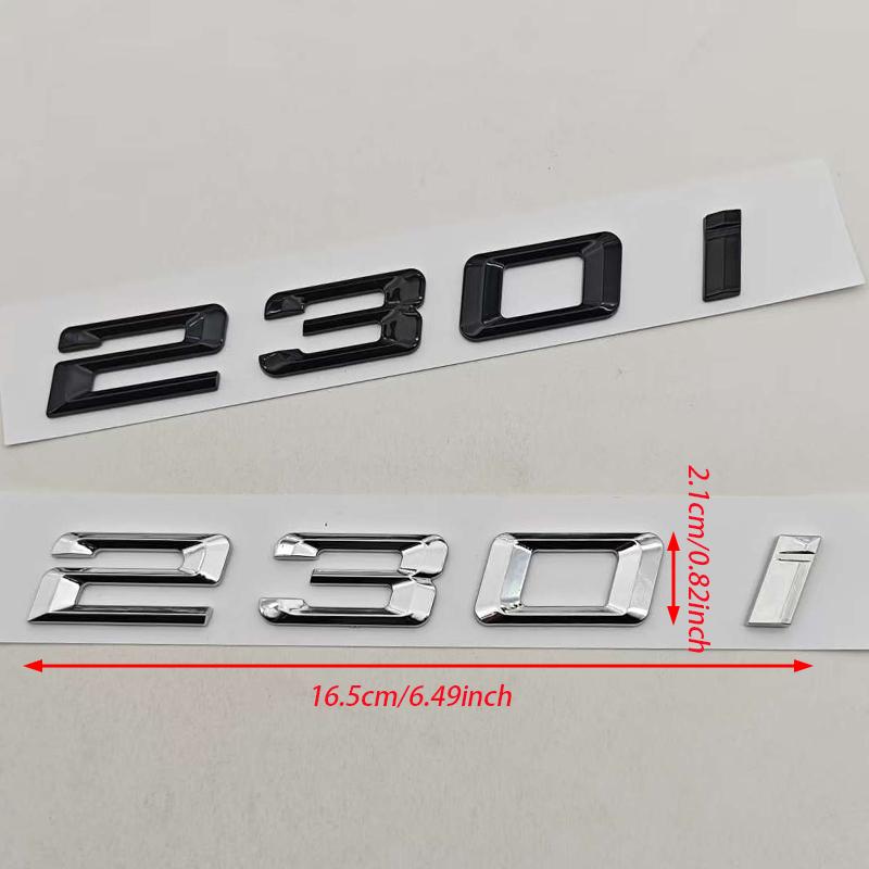 3D ABS Car Styling Logo 230i 220i 218i 225i Badge Sticker Rear Trunk Emblem For BMW 2 Series 230i 220i 218i 225i Accessories