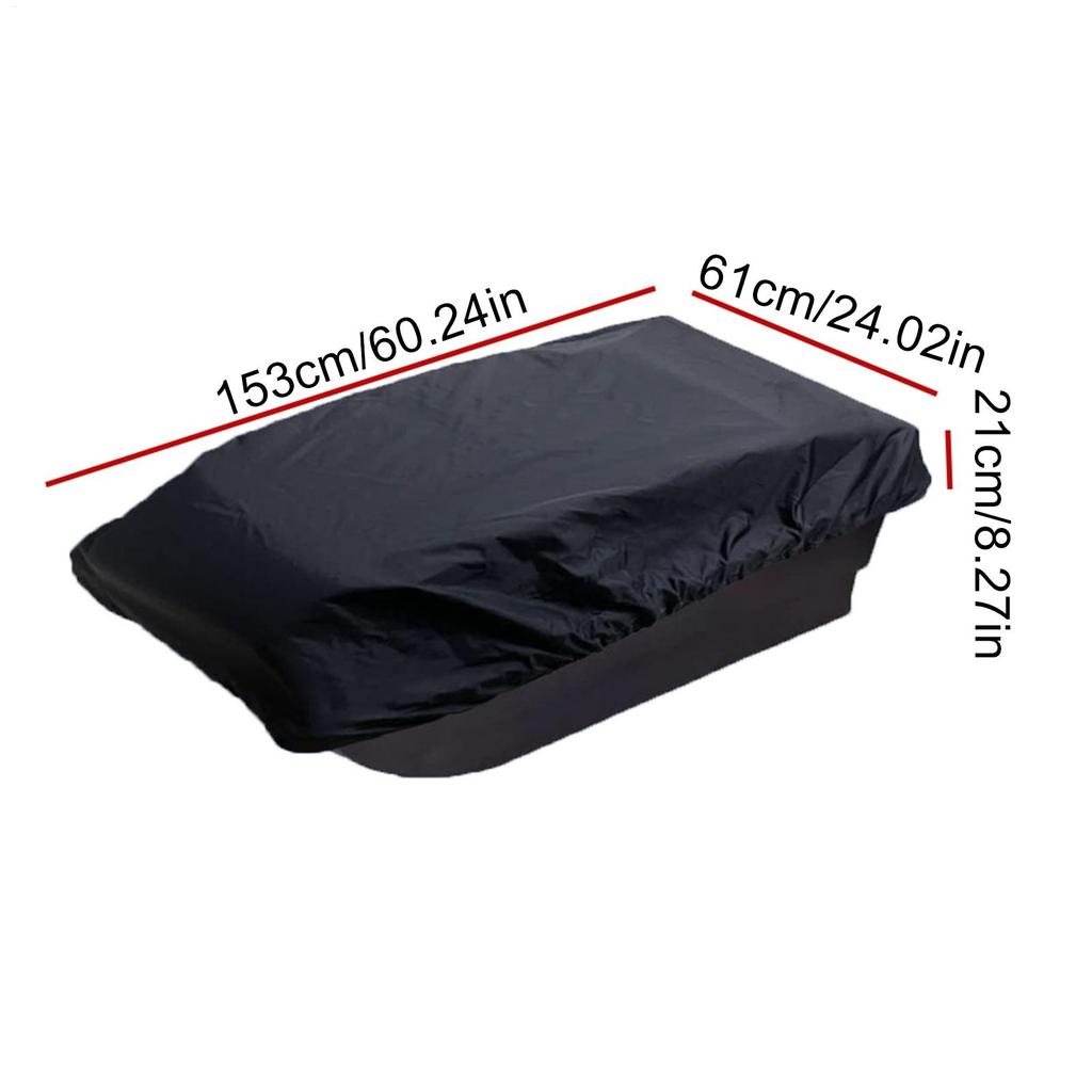 Sled Covers Waterproof Foldable Protector 60.24x24.02x8.27in Oxford Ice Fishing Accessories With Elastic Bands For Winter