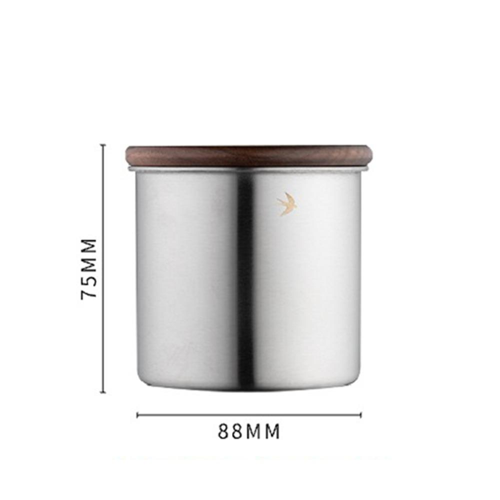 

380ml 560ml Matcha Jar Stainless Steel Tea And Coffee Jar New Food Storage Containers Kitchen Silver 380ML