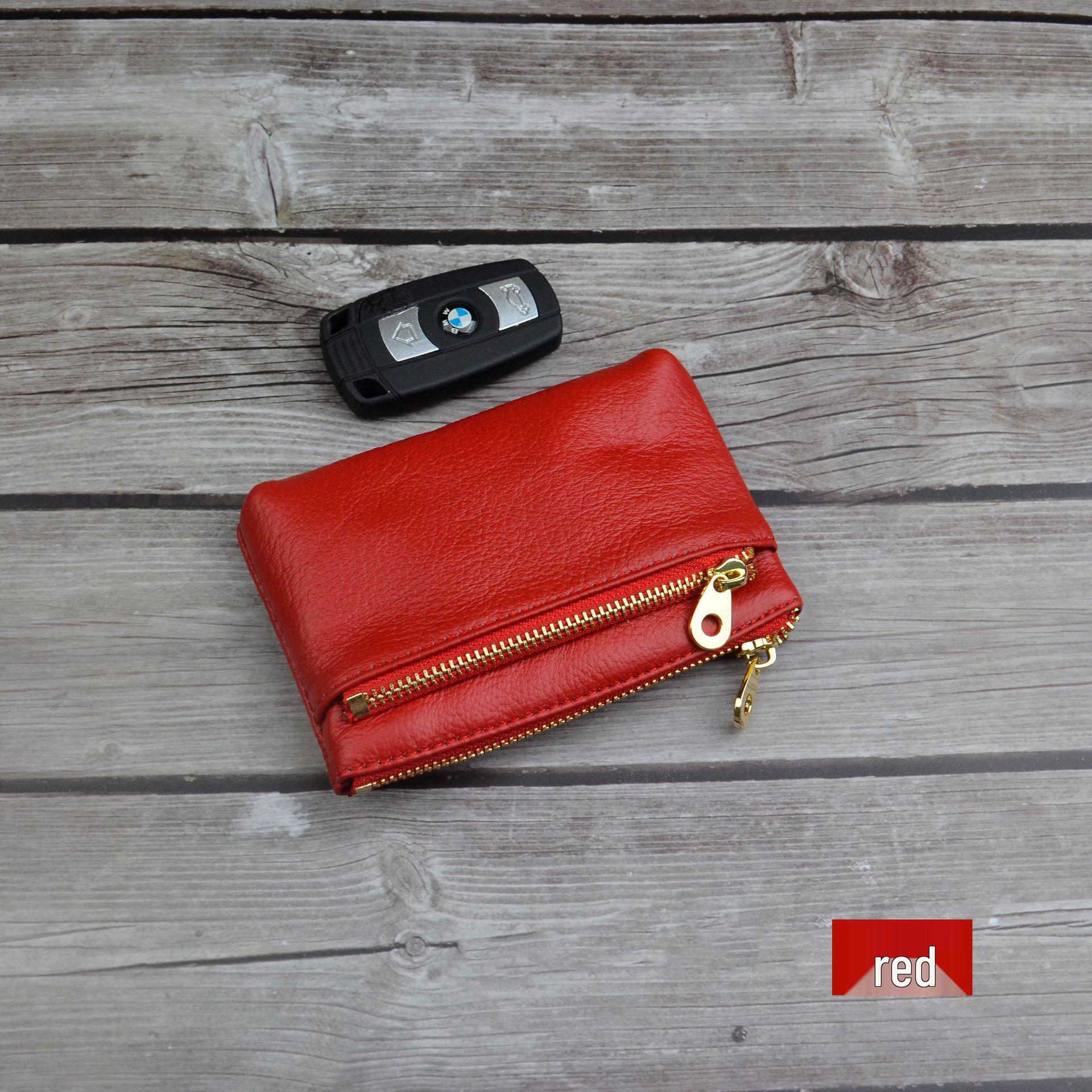 

Korean Style Genuine Leather Coin Purse and Card Holder Wallet