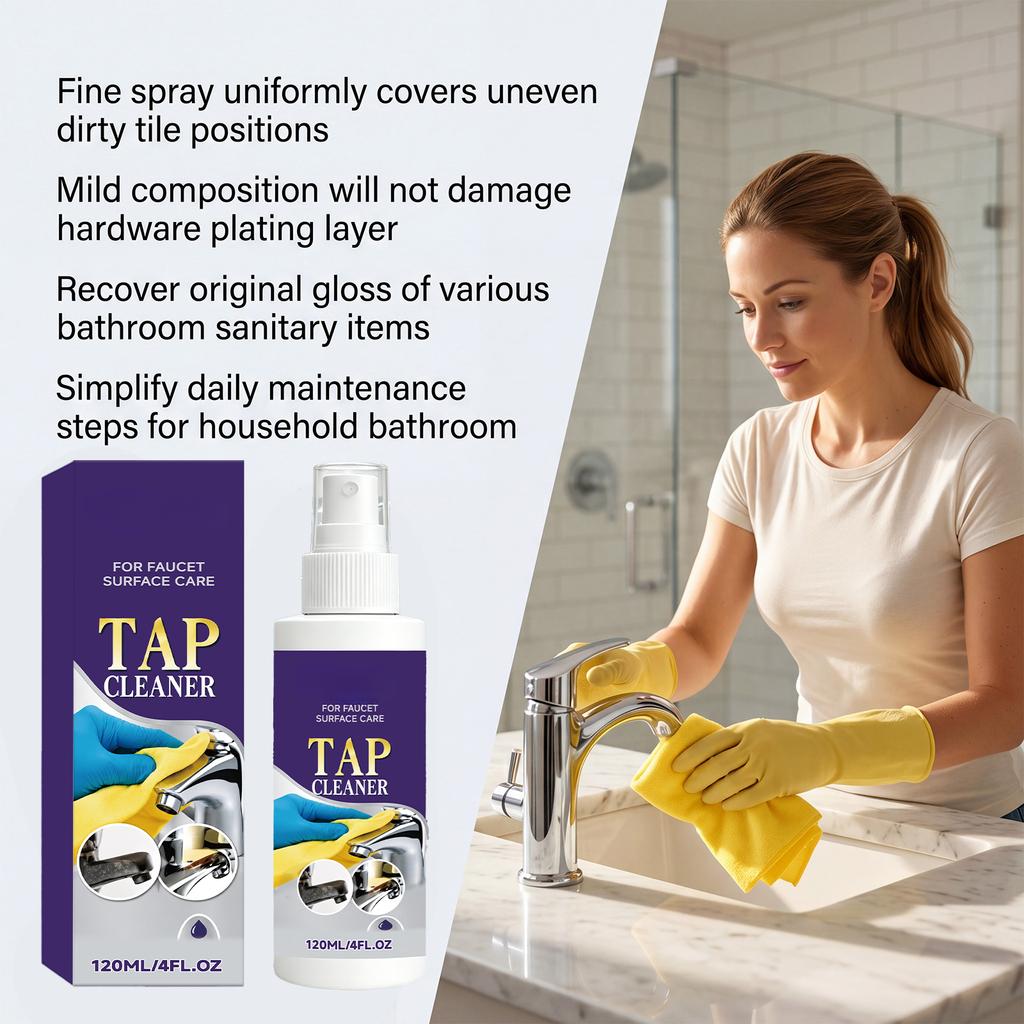 Faucet and Cleaner Spray, All-Purpose Bathroom Cleaner, Soap and Hard Stains, 16 oz