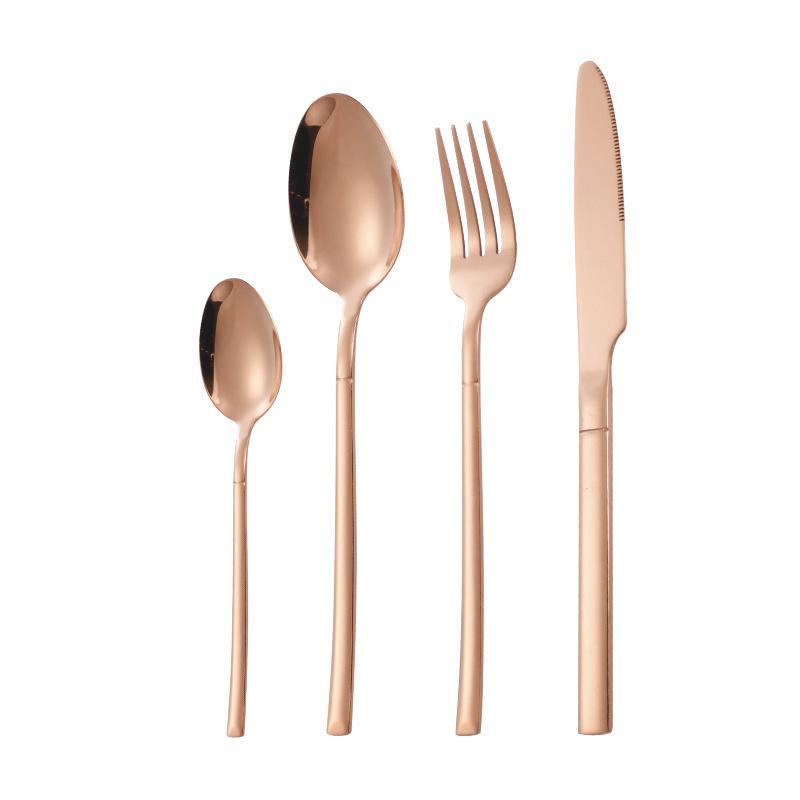 Stainless steel tableware knight western food knife and fork tableware set steak knife and fork premium fork spoon
