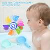 Baby Badespielzeug Set,Badespielzeug Set mit 2 Löffeln und Saugnapf,Wasserspielzeug Baby Bunte Wasserräder Wasserspielzeug Baby,Wasserspielzeug Badespaß für Mädchen Jungen