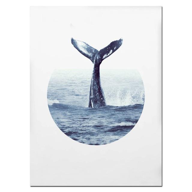 Nordisches minimalistisches Wal-Poster, Wandkunstdrucke, Küstenkunst, Leinwandmalerei, Bilder für Zuhause, Wohnzimmer, Cuadros, Dekoration 21*30cm