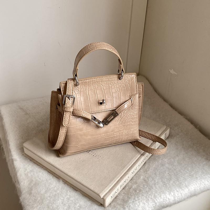 New High-end Bag, Crocodile Pattern Platinum Bag, Portable Shoulder Crossbody Woman