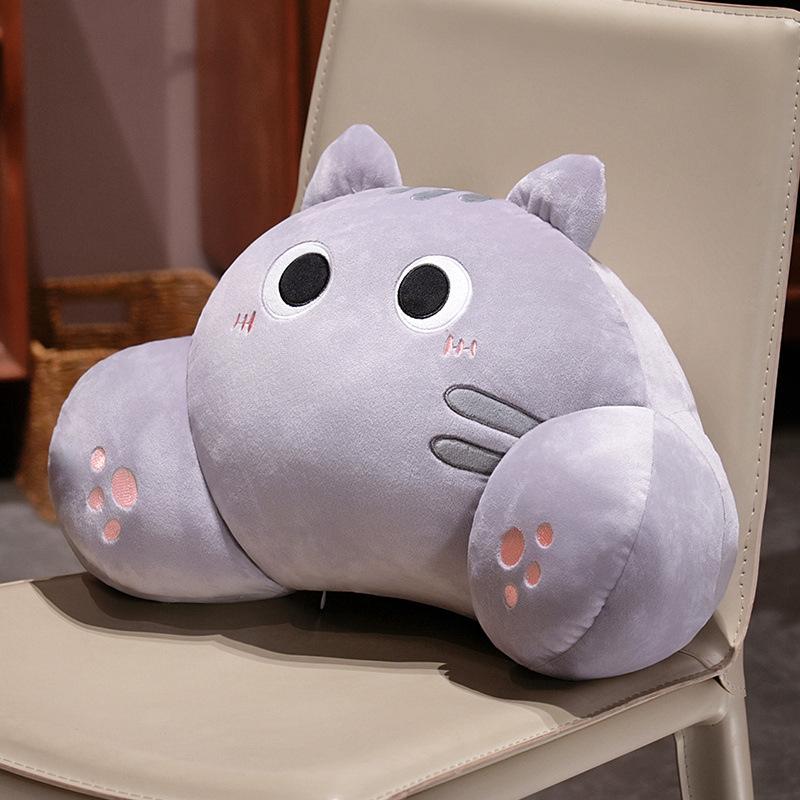 Cartoon Cat Waist Rest Home Sofa Pillow Girls Office Waist Cushion Student Reading Waist Cushion