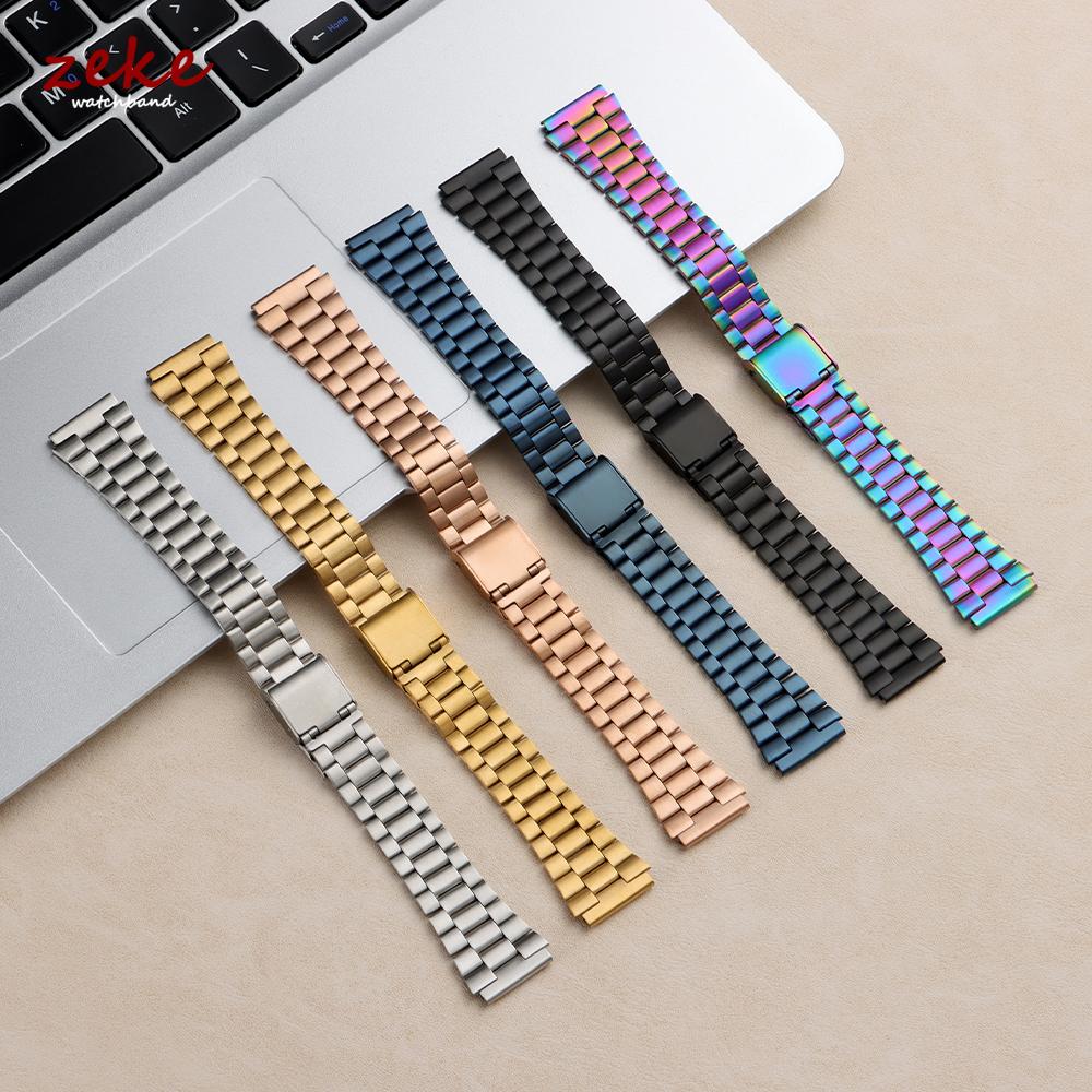 for F-91W Stainless Steel Watchband 18mm Strap for SGW400 F84 F105/108/A158W/168 AE1200/1300 Men's Women's Metal Bracelet Belt