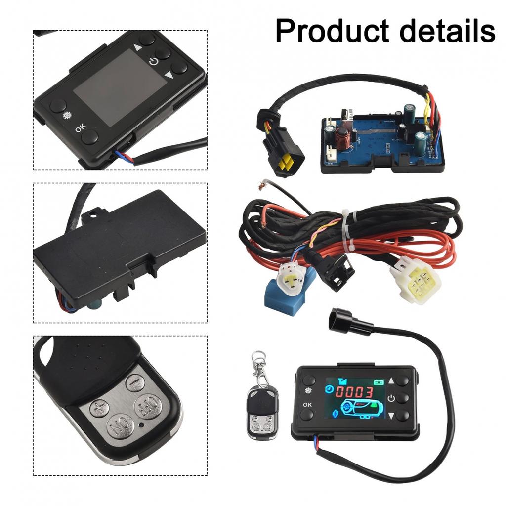 12V 24V Diesels Air Heater LCD Monitor Switch, Control Board With Remote Control