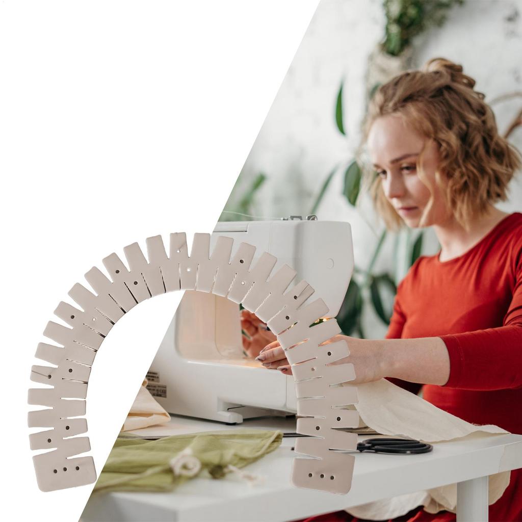 Silicone Hemmer Flexible Curve Scale Hemming Tool Heat Resistant Hem Ruler Sewing Auxiliary Tool for Padding Cloth Pants Fabric