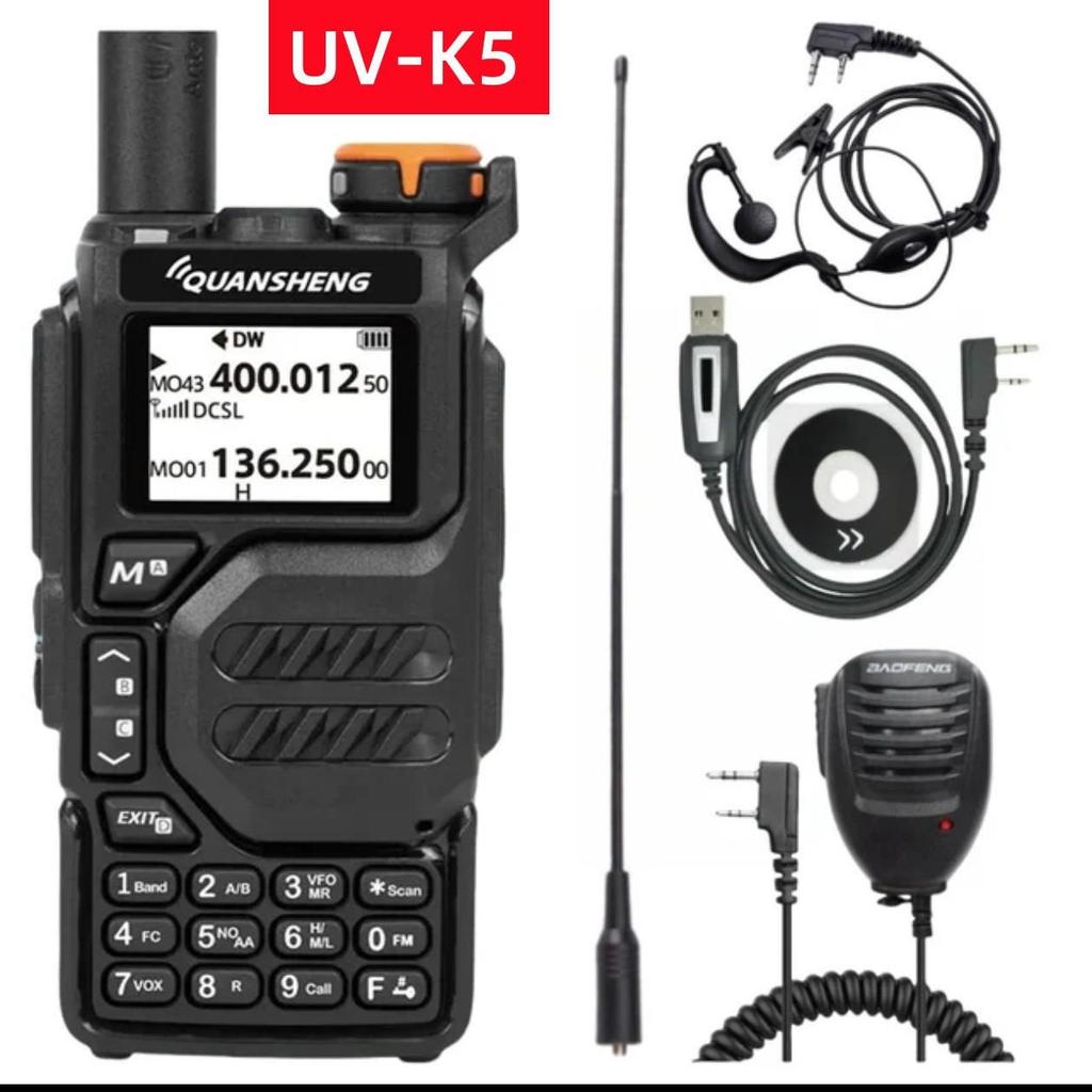 Quansheng UV-K5 Multiband-Hochleistungs-FM-Walkie-Talkie mit One-Key-Aviation und Frequenzanpassung für den Außenbereich