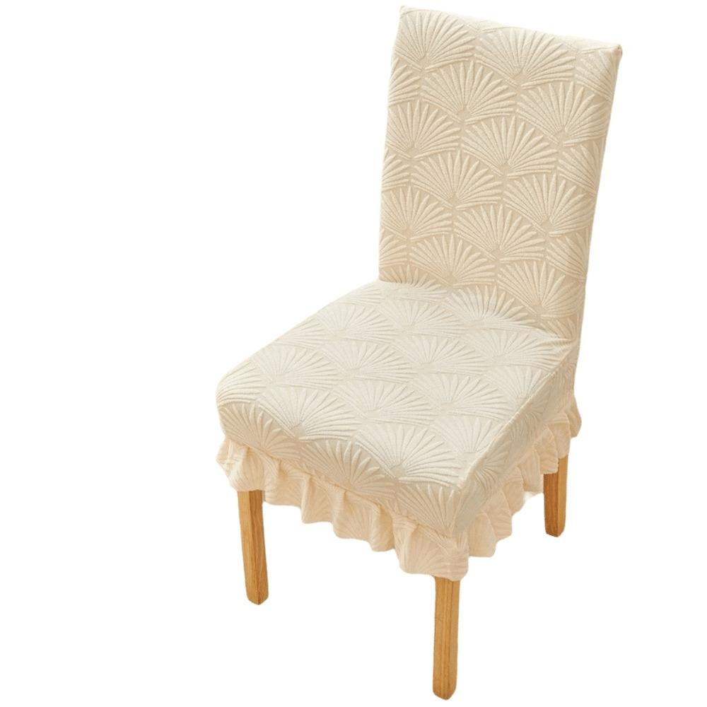 Elastic Jacquard Chair Cover Thickened Skirt Edge Stretch Seat Covers Home Decoration бежевый 840₽