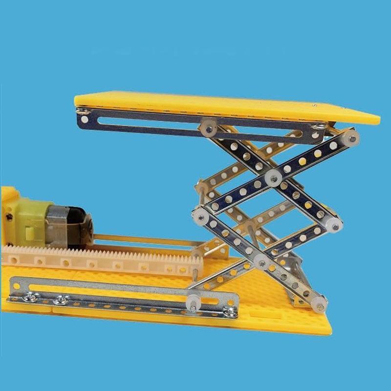 Modelo de Plataforma Elevatória Elétrica com Controle Remoto Brinquedo Científico para Crianças Aprendizagem de Tecnologia Física Brinquedos Educacionais para Crianças