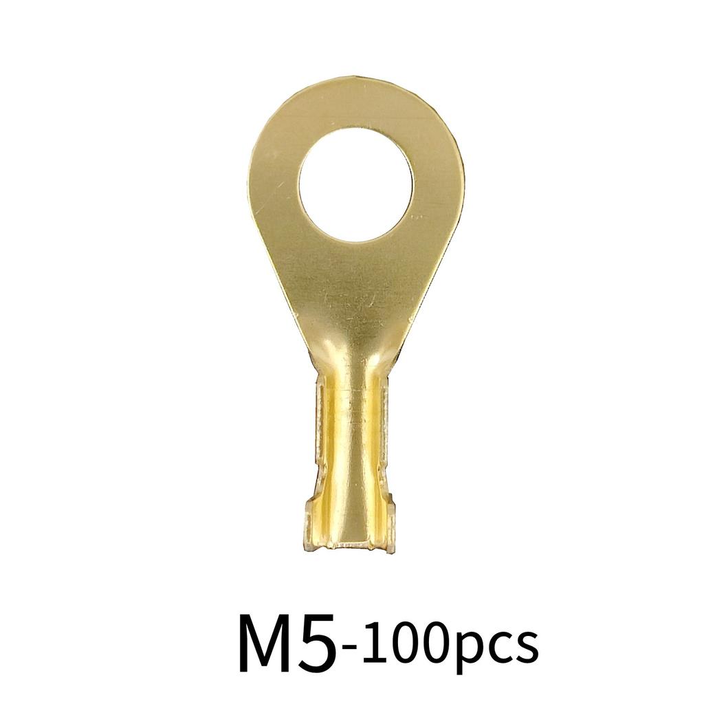M3/M4/M5/M6/M8/M10 Ring-Terminal Wire Quick Connector Terminal Brass Crimp Terminal Assorted Kit