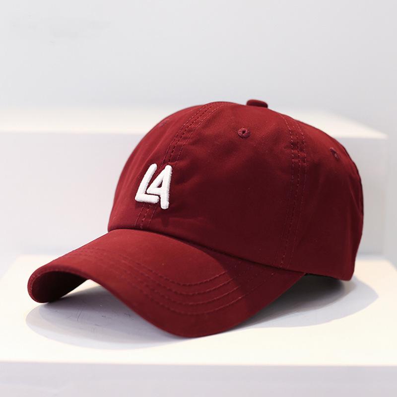 New Simple Letter Baseball Cap Women's Tide Brand Spring and Summer Versatile Curved Brim Sun Protection Shade Cap Men