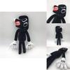 Siren Head Series Black Dog Plush Toy Crooked Neck Horror Stuffed Doll 30cm/11.8inch Height