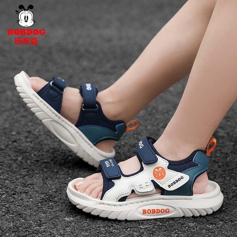 Boys Sport Sandals Kids Outdoor Play Comfortable Open-Toe Rubber Sole Shoes