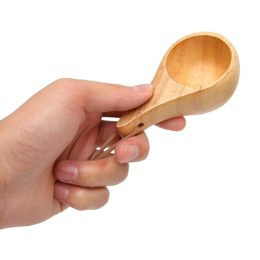 Rubberwood Wooden Drinking Cup 30ml/1oz Capacity Portable Wood Mug Wooden Coffee Cup Parties