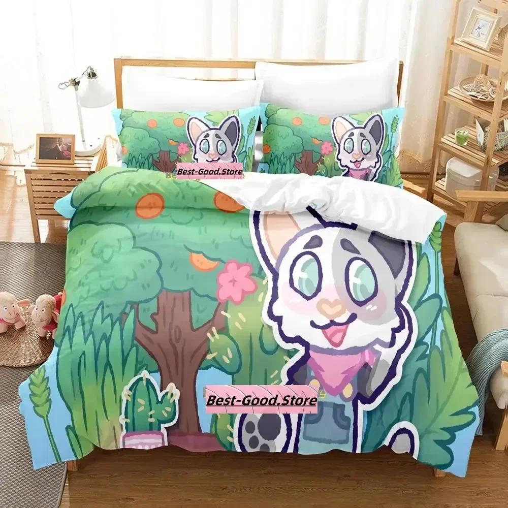 Här kommer Niko! Sängklädesset Enkelt Twin Full Queen King Size Sängset Vuxen Barn Sovrum Påslakanset Anime parure de lit Säng
