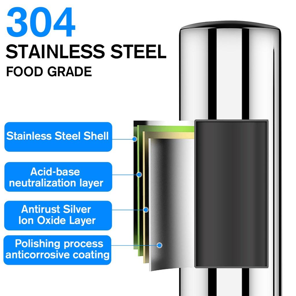 3-5L/min Drinking Water Filter Purifier Ultra-filtration System Desktop Stainless Steel + ABS