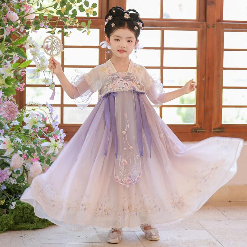 Sommer-Hanfu-Kleid für Mädchen