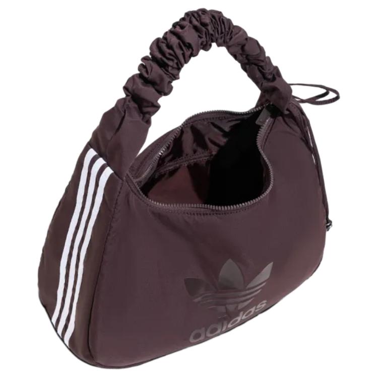 Adidas Originals Adidas Polyester Cloud Bag, One Shoulder Handbag Regular Unisex Dark Gray Brown