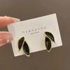 925 Silver Needle Green Red Butterfly Long Tassel Earrings For Women Jewelry Trending Korean Fashion Crystal Drop Earrings