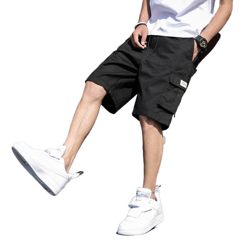 Talla Grande 9XL Verano Pantalones Cortos Cargo para Hombre Corte Holgado Banda para Hombre Pantalones Cortos Ropa de Calle Casual Trabajo Bermudas