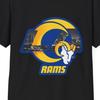 Rams Helmet Skyline T-Shirt | Football Team Logo Shirt