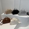 Simplicity Trendy Saddle Borsa a tracolla da donna in pelle PU Borsa a tracolla semplice in tinta unita Borsa a tracolla firmata