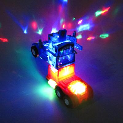 Çocuk Elektrikli Evrensel Deformasyon Araba Müzik Işık Deformasyon Araba Otomatik Deformasyon Robot Treyler Oyuncak Araba