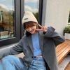 Beige Knitted Wool Hat Women's Autumn and Winter Knitting Korean Tide Warm Student Autumn and Winter Hat