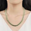 Elegant Gradient Hetian Jade Beaded Necklace – Chinese Style Women's Jewelry