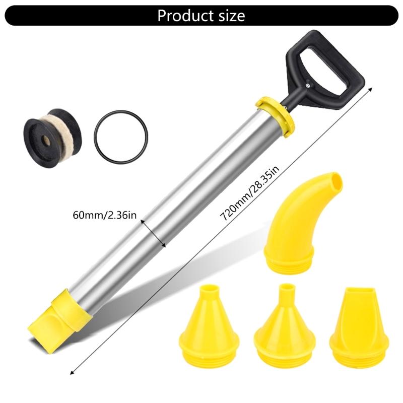 Practical Sturdy Stainless Steel Hand Caulking Tool Set with Multiple Nozzles Accessory for Efficient Grout Application