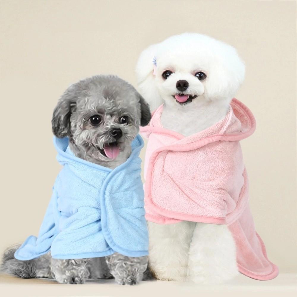 Super Absorbent Pet Bathrobes Quick Drying Pet Wash Towels Dog Bath Robe  Pet Bathing