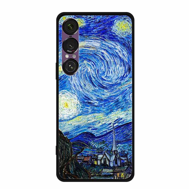 3D Emboss Case For Sony Xperia 1 VII 5G Case Flowers TPU Soft Silicone Back Cover For Sony Xperia 1 VII 2025 Phone Case XQ-FS54