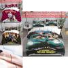 Wallace And Gromit Pattern Print Bedding Set With Multisize Options For Bedroom Use