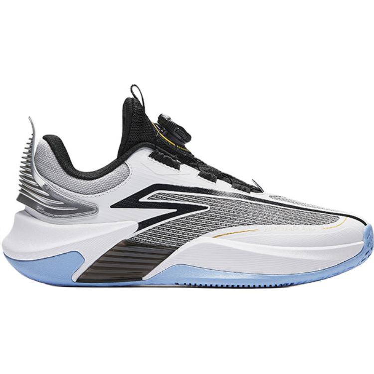 Anta Comfortable Fashionable Non-Slip Durable Low-Top Kids Basketball Shoes Kids Sneakers White Black Silver 312511111