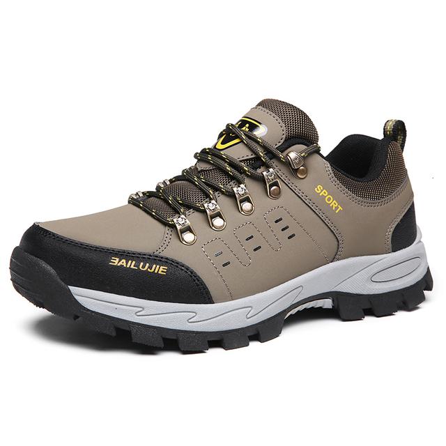 Pánské pohodlné boty pro horskou turistiku Lovecké taktické boty Protiskluzové Vodotěsné Pánské trekové boty Nubukové Trekové tenisky