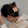 Grampo de cabelo em forma de flor, design antiderrapante, grampo de cabelo para trás, cor de doce, grampo de cabelo de plástico, acessório de cabelo