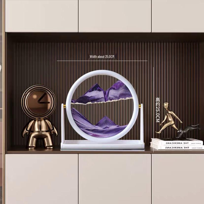 Treibsand-Sanduhr Kunst-Dekoration: Stilvolle Dekoration für Wohnzimmer & Weinschrank, Tolles Geschenk für Mädchen & Studenten